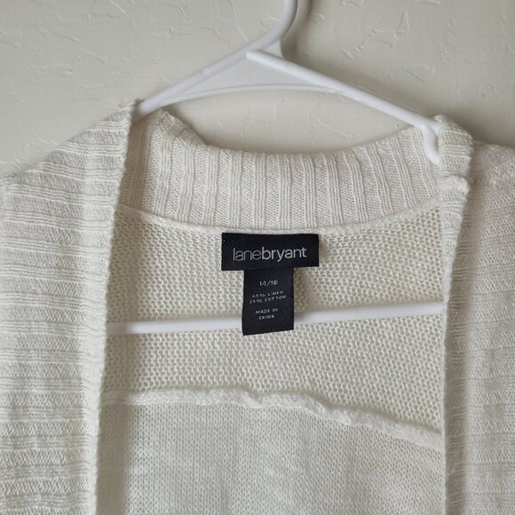 Lane Bryant Plus Size Open Front Short Sleeve Cardigan - Picture 6 of 7